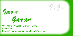 imre garan business card